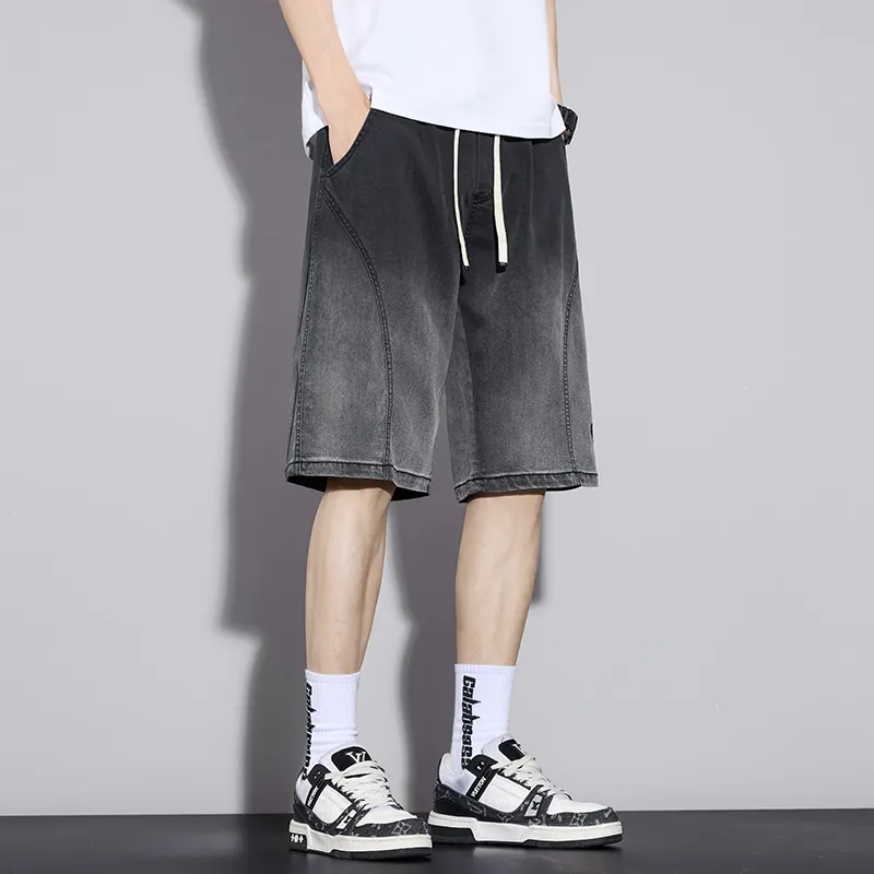 XIEXIELE Denim Shorts Men-6
