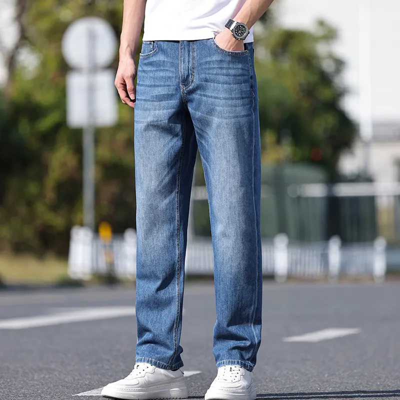 DANIUCHUANSHUO Jeans Men's Blue-5