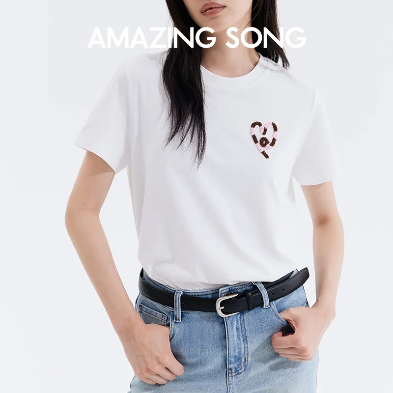 AMAZING SONG T Shirts Women's White-6