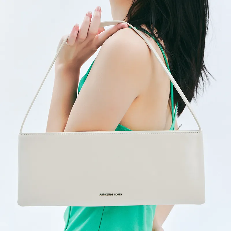 AMAZING SONG Cow Leather Envelope Bag, Shoulder Bag, Handbag Women's Oil Wax Black-10