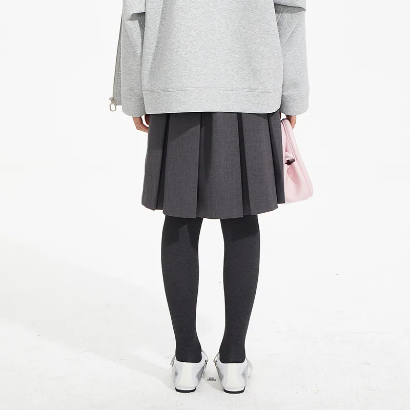 AMAZING SONG Casual Short Skirts Women's Minimalist Gray-6