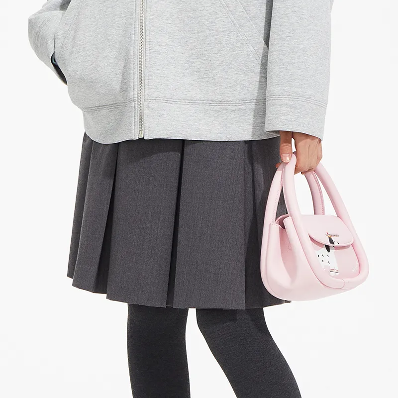 AMAZING SONG Casual Short Skirts Women's Minimalist Gray-5