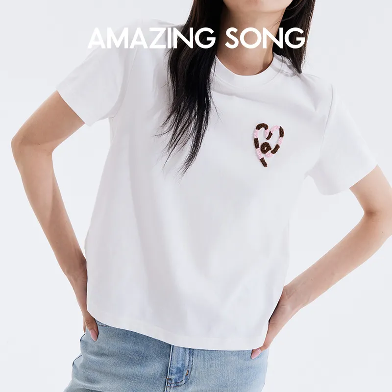 AMAZING SONG T Shirts Women's White-2