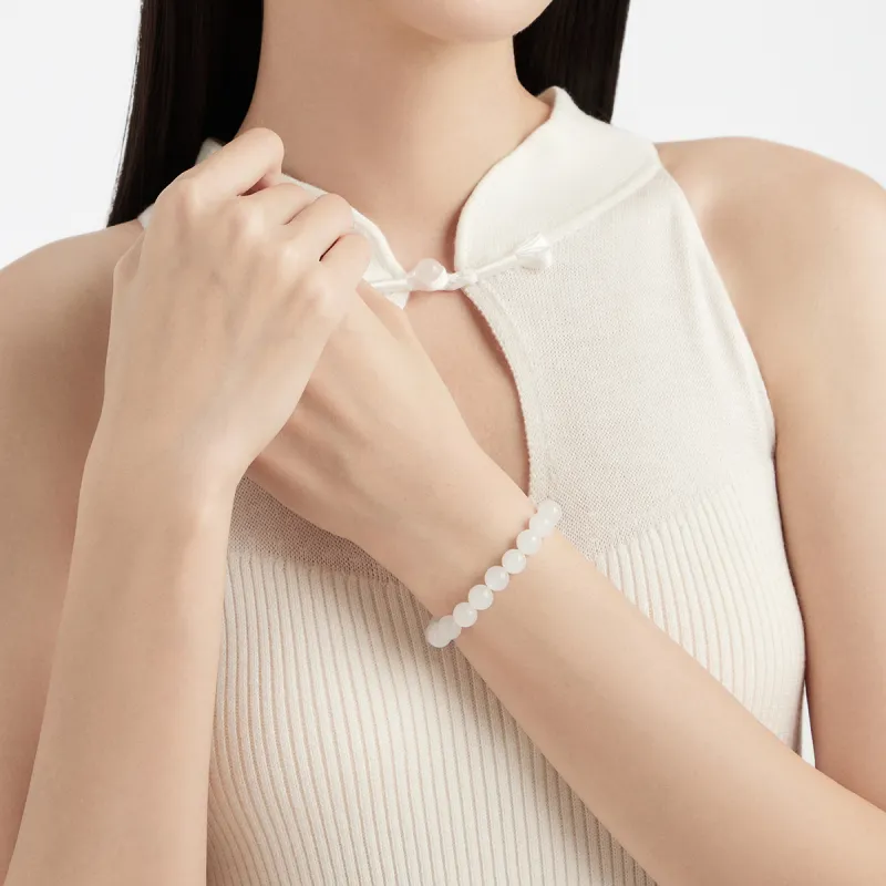 CHOW TAI FOOK Hetian Jade Bracelets White Jade Women's-3