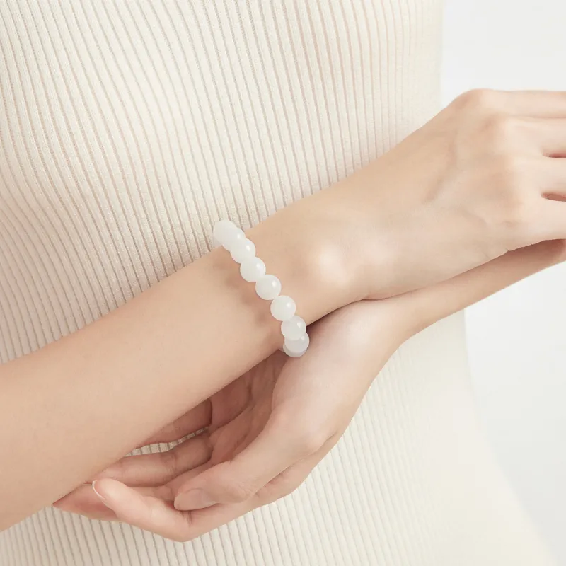 CHOW TAI FOOK Hetian Jade Bracelets White Jade Women's-9