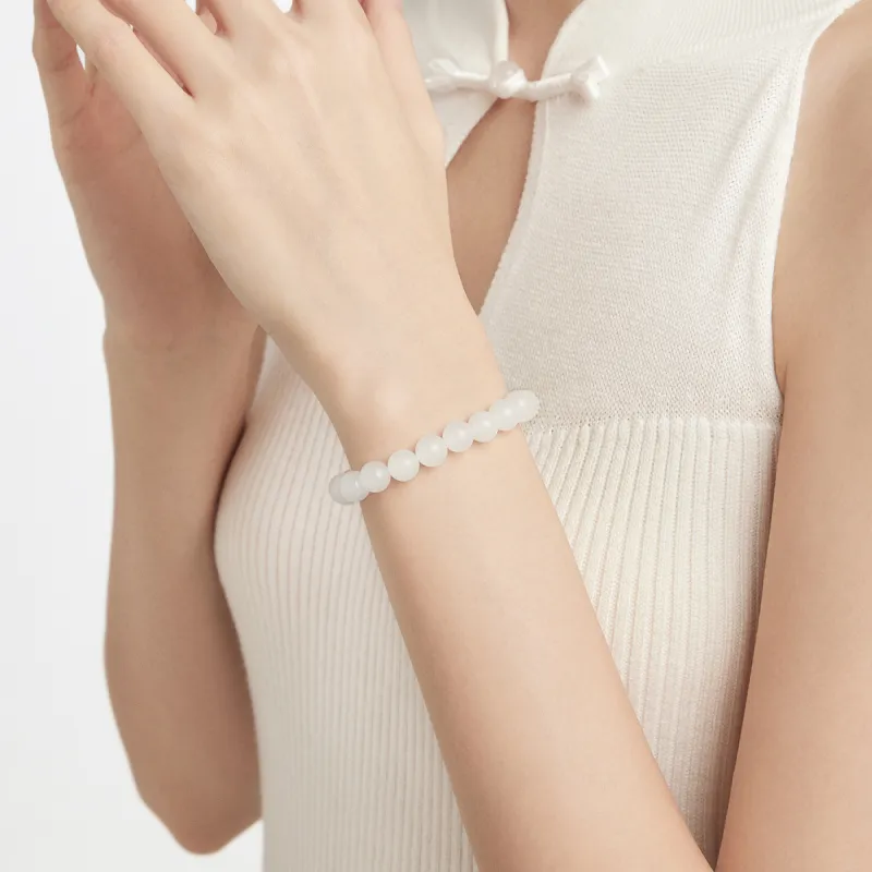 CHOW TAI FOOK Hetian Jade Bracelets White Jade Women's-4