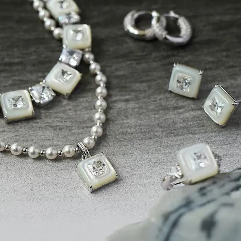 DAN DREAM Mother Of Pearl Necklaces Women's-4
