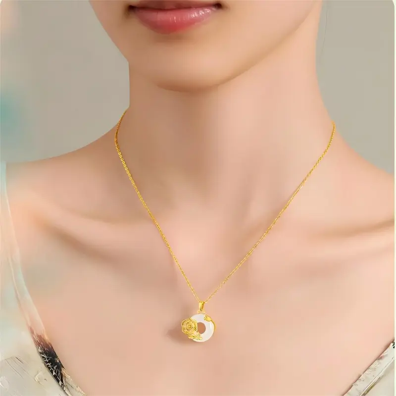 DAN DREAM Chalcedony Necklaces Women's-3