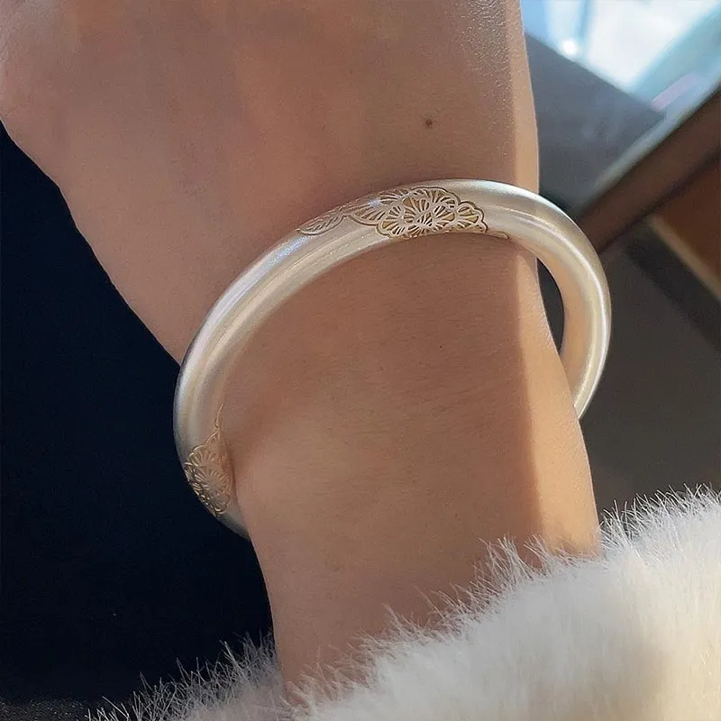 SHARK BABY S999 Fine Silver Bangles Women's-11