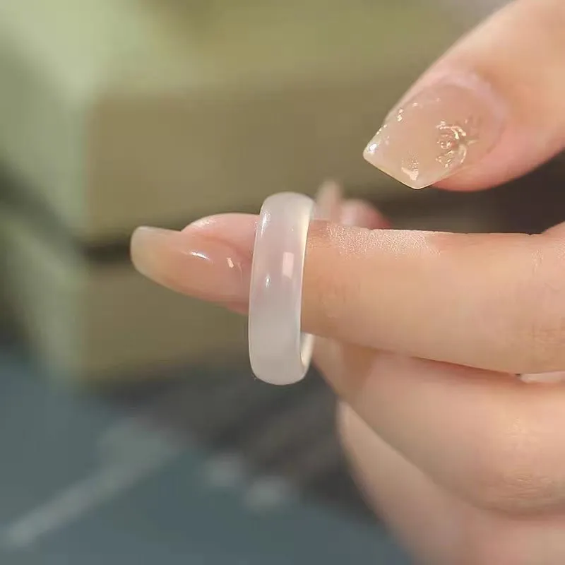 SHARK BABY Chalcedony Rings Unisex-3