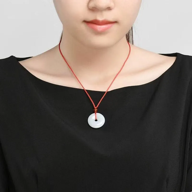 SHARK BABY Glutinous Jade Necklaces Unisex-1