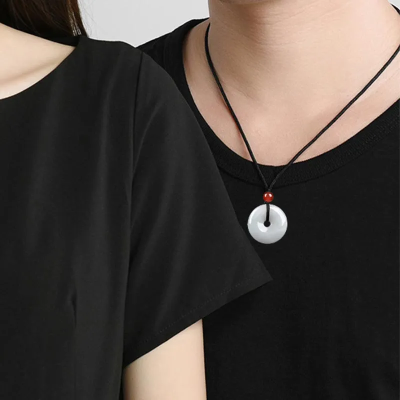 SHARK BABY Glutinous Jade Necklaces Unisex-8