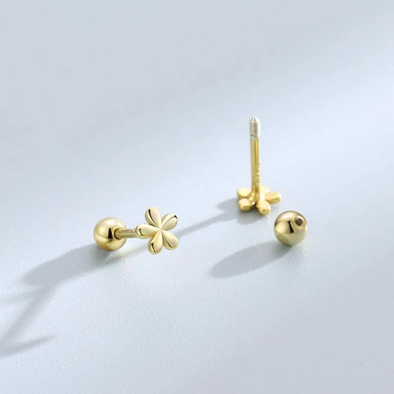 SHARK BABY S925 Silver Stud Earrings Women's-7
