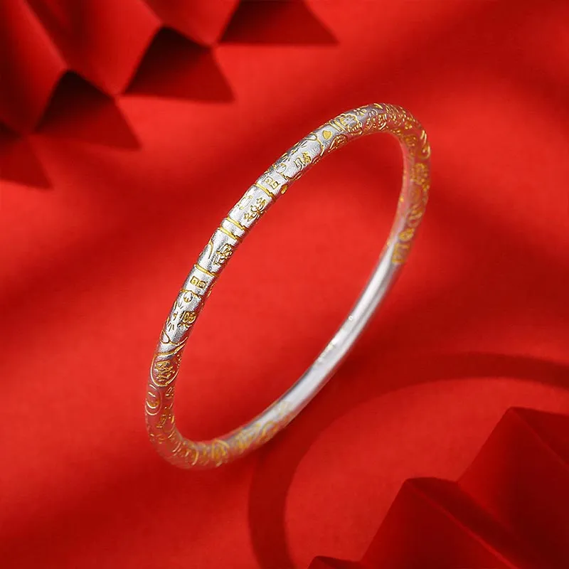SHARK BABY S999 Fine Silver Bangles Unisex-4