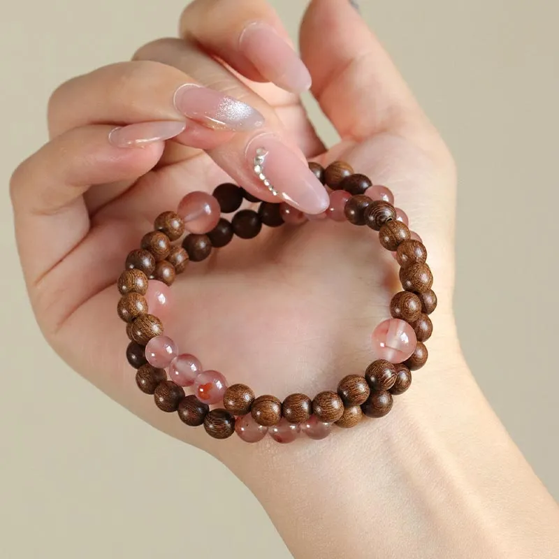 SHARK BABY Golden Sandalwood Bracelets Women's-2