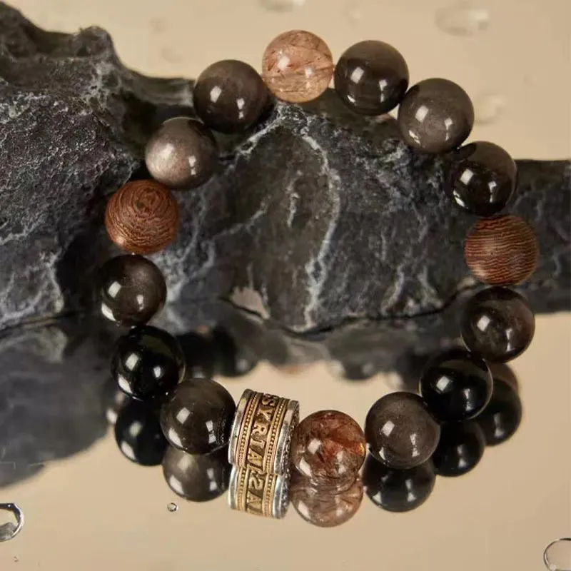 DAN DREAM Obsidian Bracelets Unisex-5