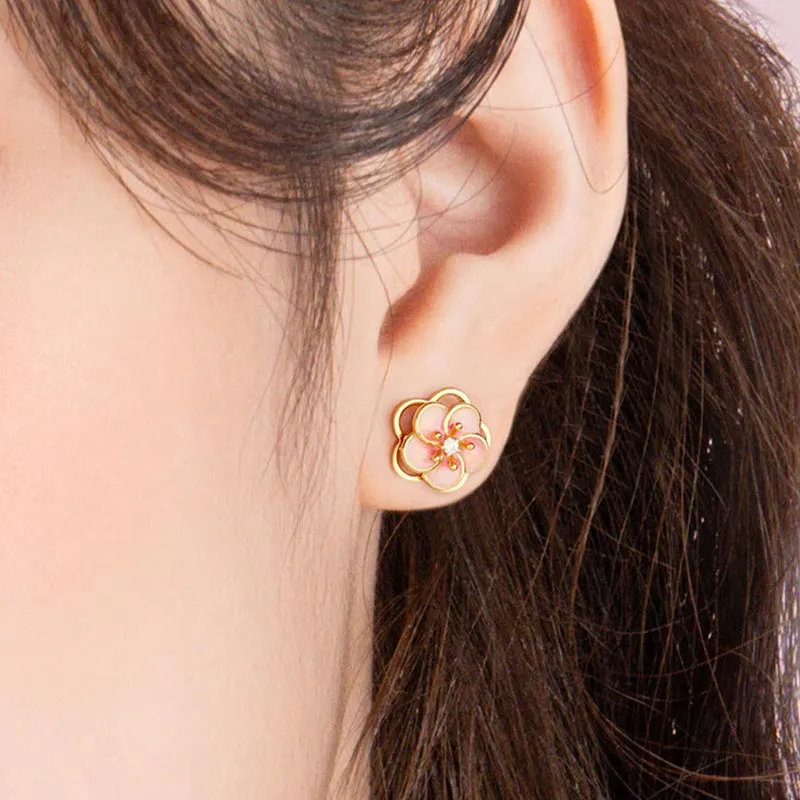 SHARK BABY S925 Silver Stud Earrings Women's-1