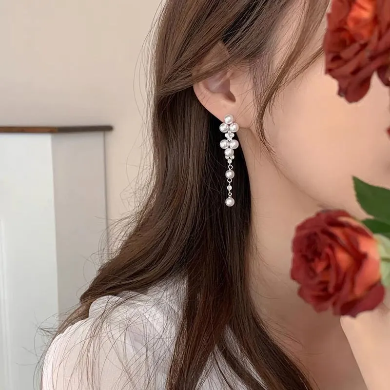 DAN DREAM S925 Silver Stud Earrings Women's-1