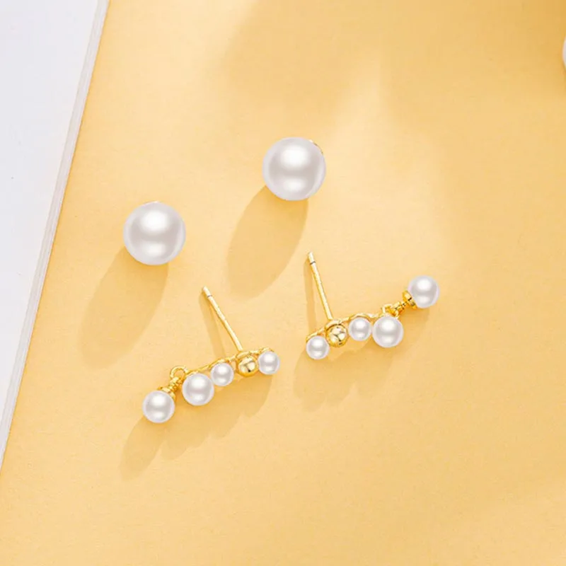 DAN DREAM Faux Pearl Earrings Women's-5