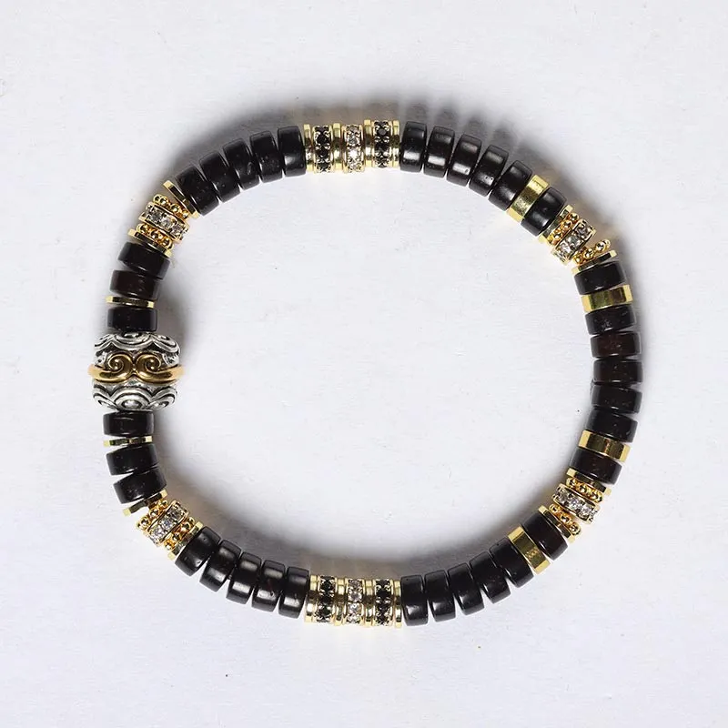 DAN DREAM Coconut Shell Beads Bracelets Unisex-5