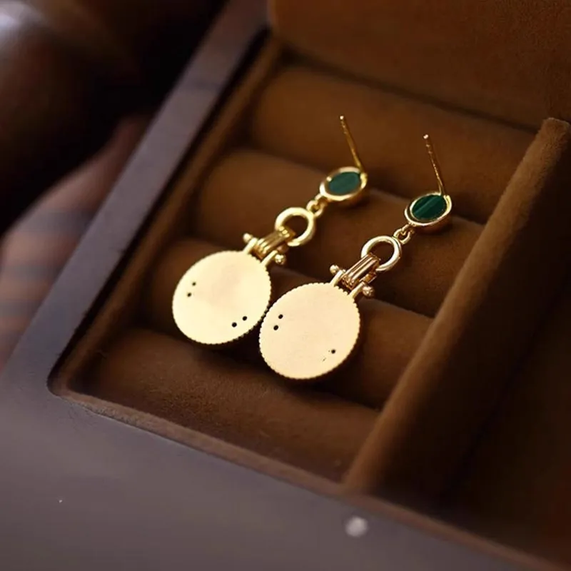 DAN DREAM Colored Glaze Earrings Women's-2