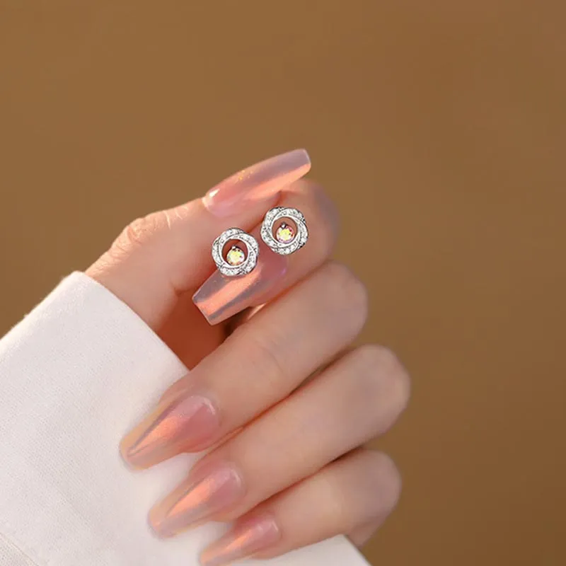 SHARK BABY S999 Fine Silver Stud Earrings Women's-4