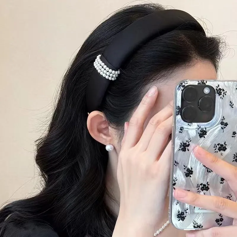 DAN DREAM Faux Pearl Headbands Women's-3