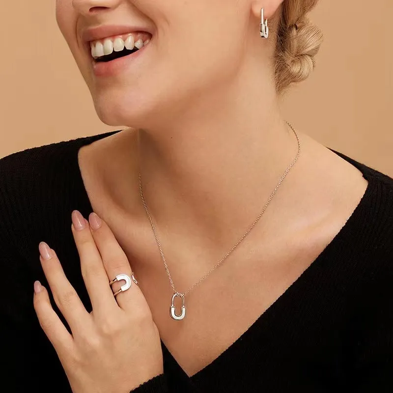 DAN DREAM White Shell Earrings Women's-13