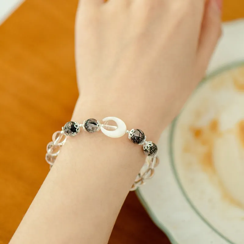 DAN DREAM Obsidian Jade Bracelet Hand Accessory Unisex-4