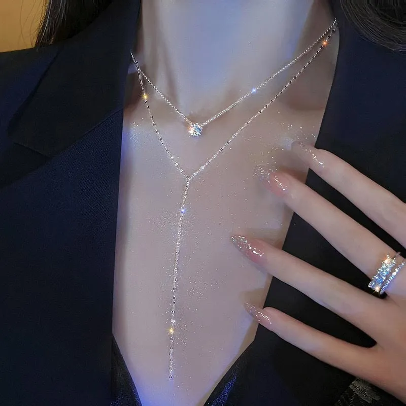 DAN DREAM Zircon Necklaces Women's-3