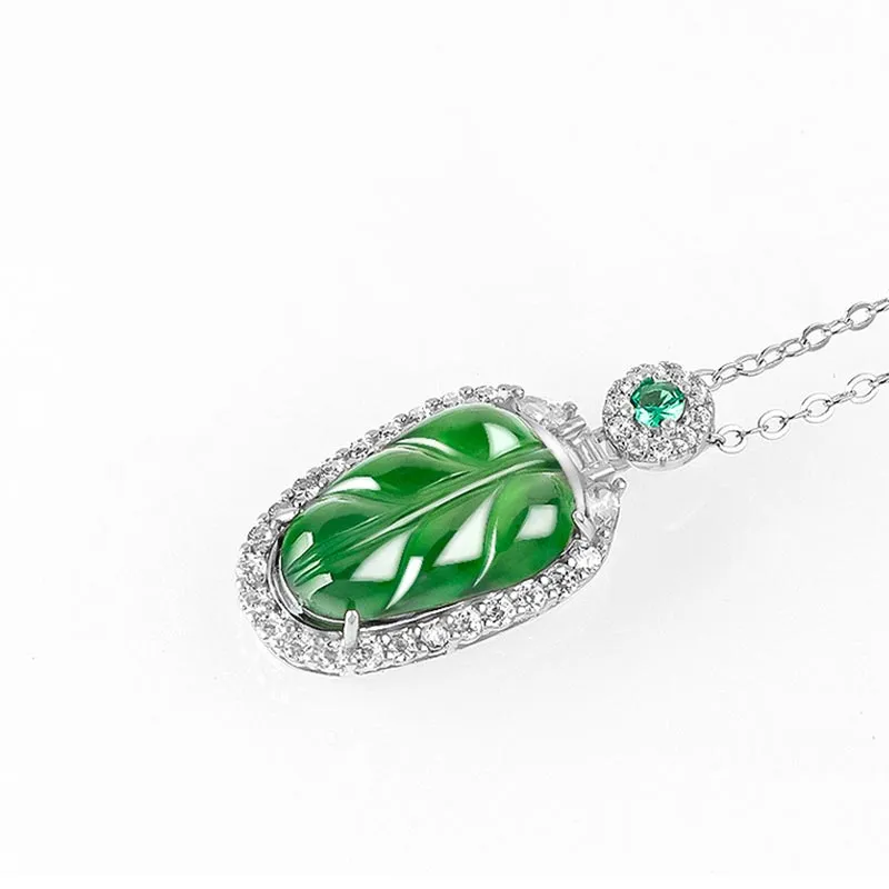 SHARK BABY Ice Type Jadeite Necklaces Women's-5