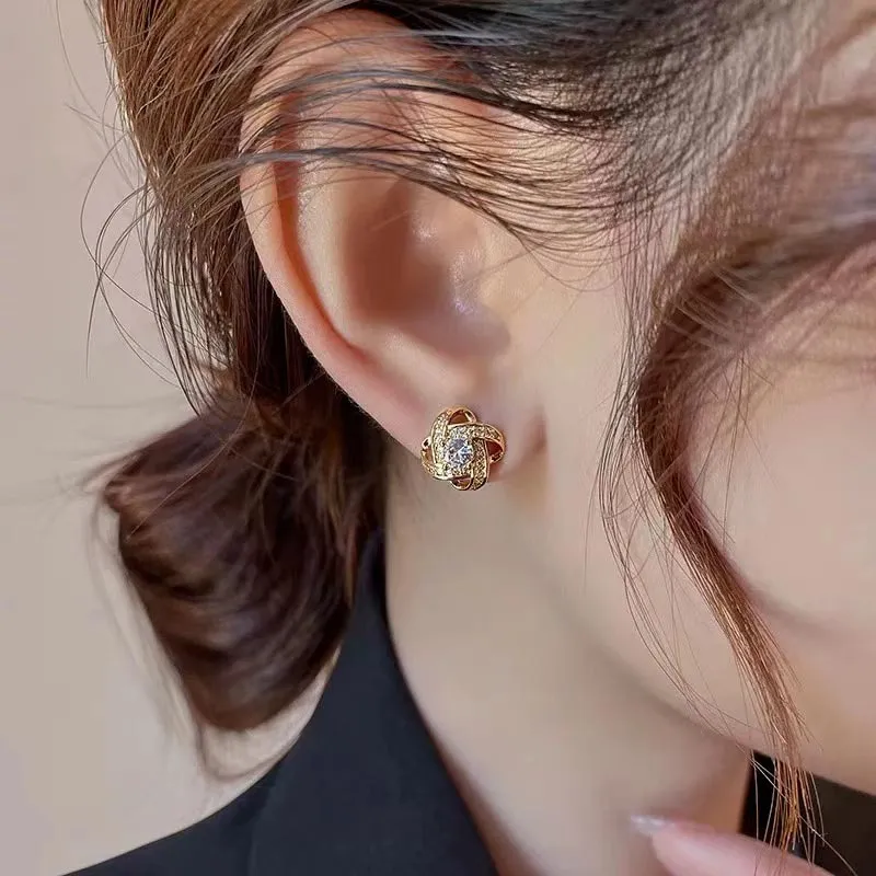 SHARK BABY Alloy Stud Earrings Women's-6