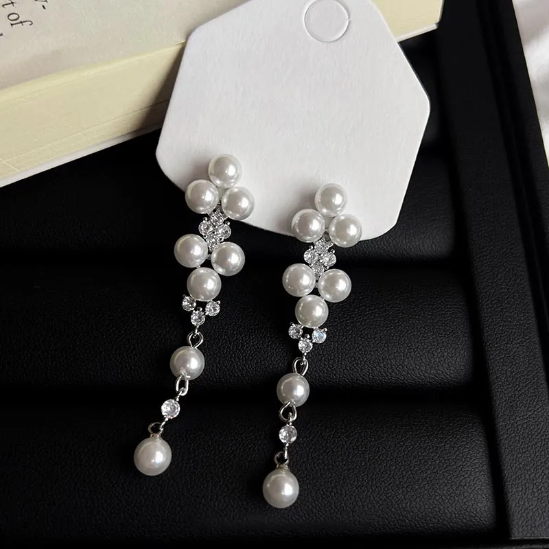 DAN DREAM S925 Silver Stud Earrings Women's-7