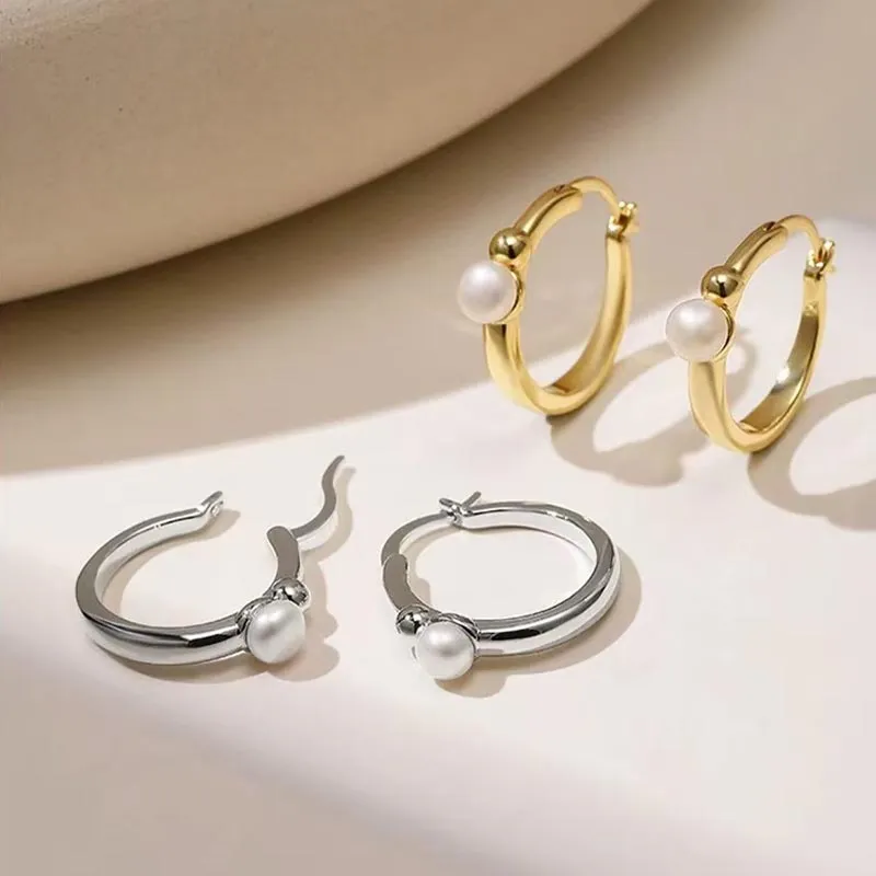 DAN DREAM Freshwater Pearl Earrings Women's-6