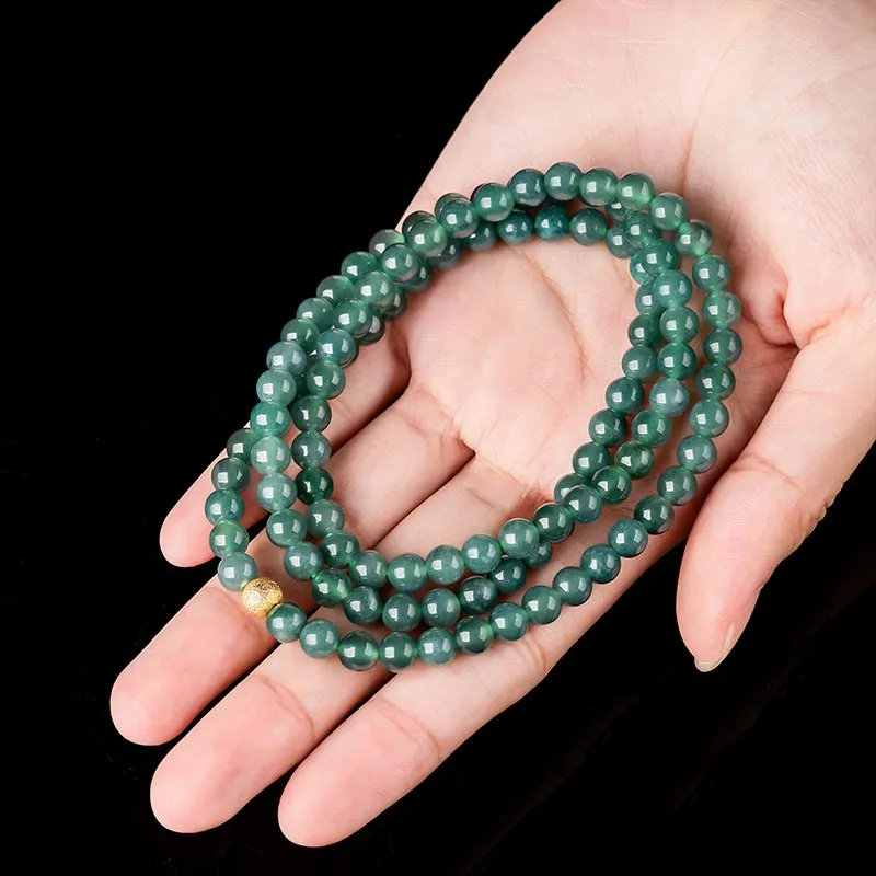 SHARK BABY Glutinous Jade Collarbone Chain Necklace Unisex-3
