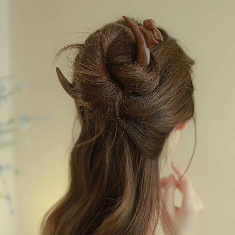 DAN DREAM Wooden Hairpins Women's-6