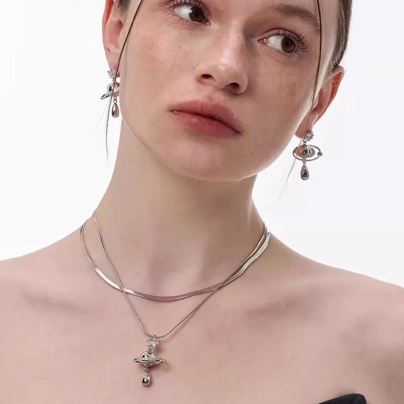 DAN DREAM Zircon Necklaces Women's-3