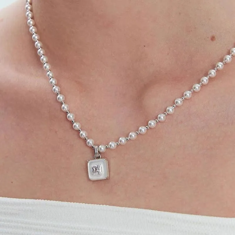 DAN DREAM Mother Of Pearl Necklaces Women's-1