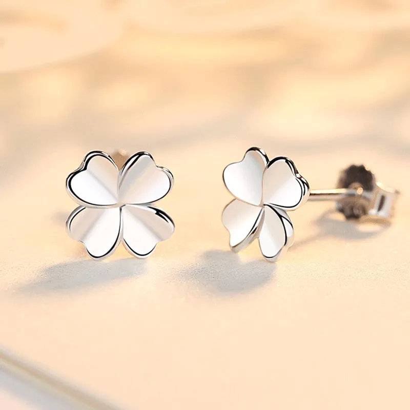 DAN DREAM S999 Fine Silver Stud Earrings Women's-6