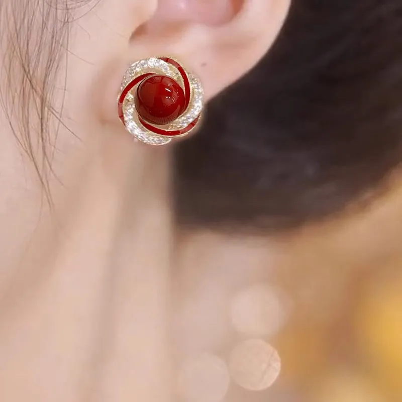 SHARK BABY Resin Stud Earrings Women's-4