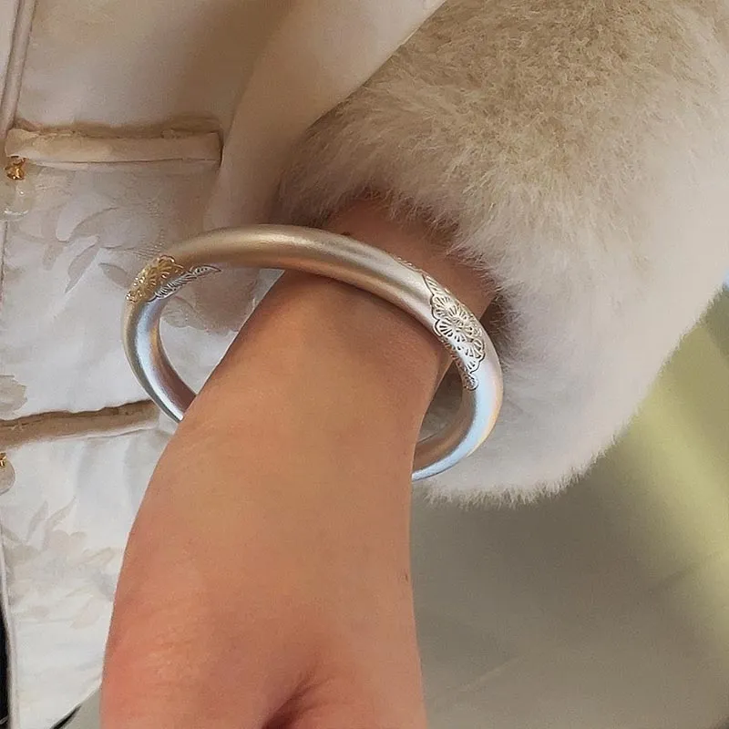 SHARK BABY S999 Fine Silver Bangles Women's-7