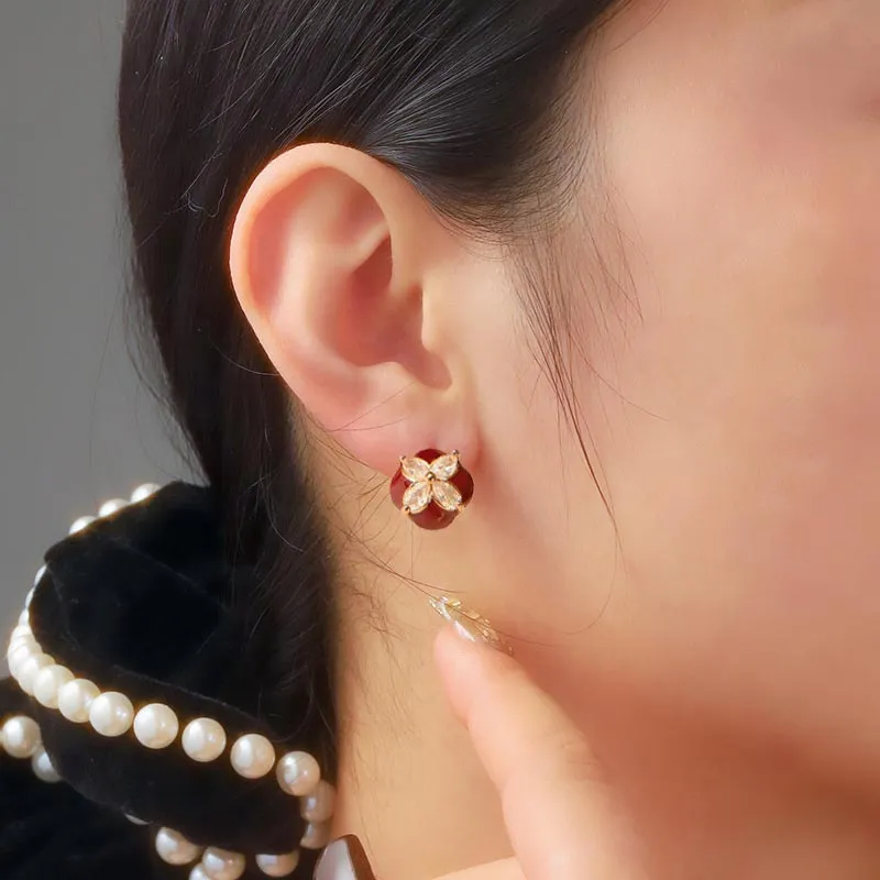 SHARK BABY Oil Drip Earrings Women's-3