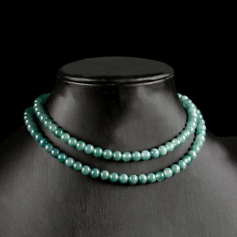 SHARK BABY Glutinous Jade Collarbone Chain Necklace Unisex-4