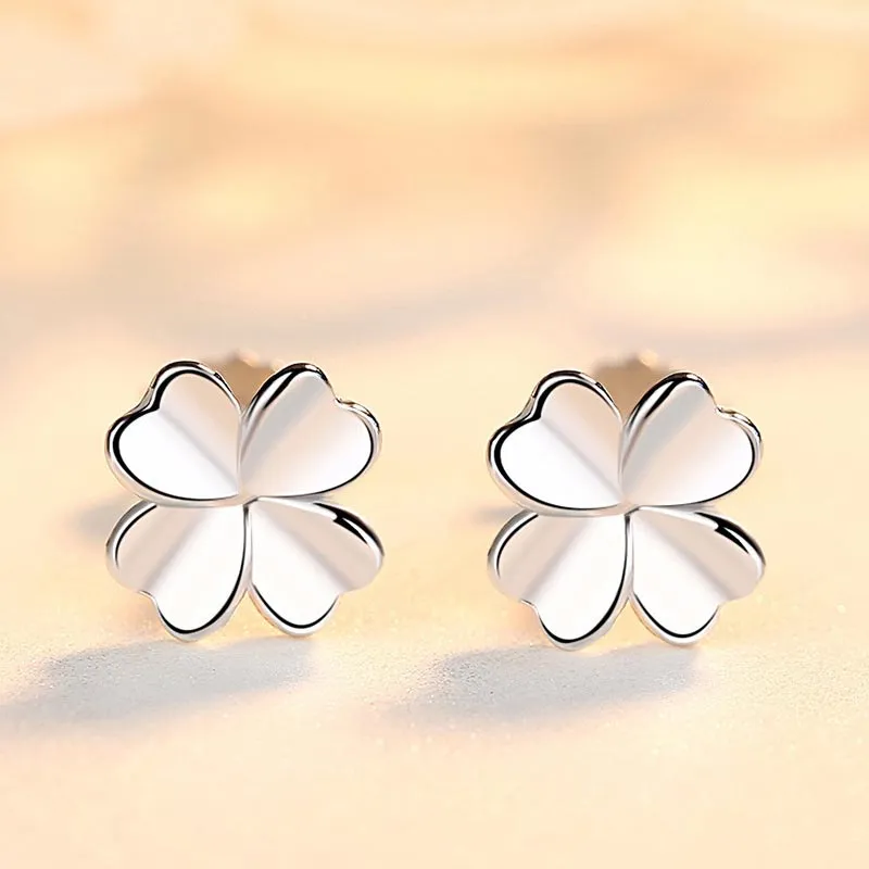 DAN DREAM S999 Fine Silver Stud Earrings Women's-4
