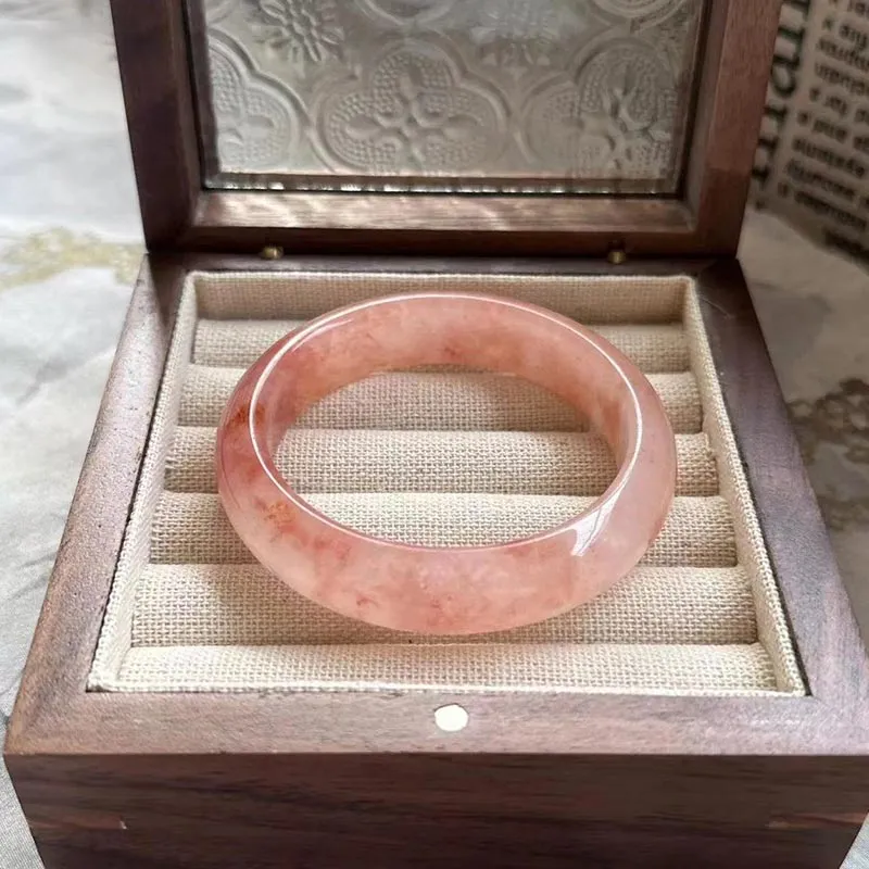 DAN DREAM Golden Silk Jade Bangles Women's-7