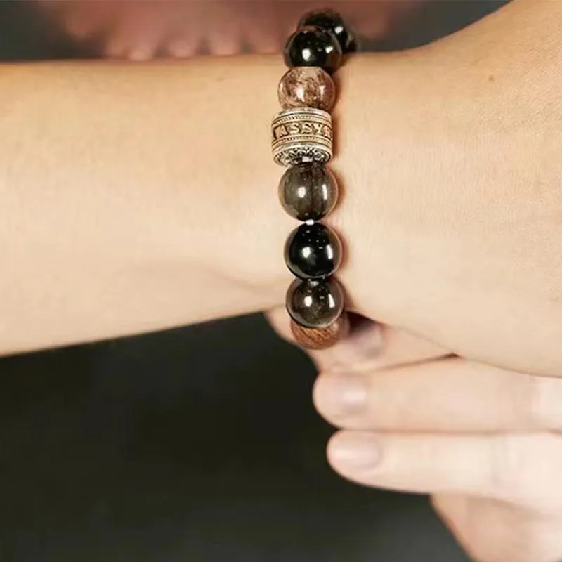 DAN DREAM Obsidian Bracelets Unisex-3