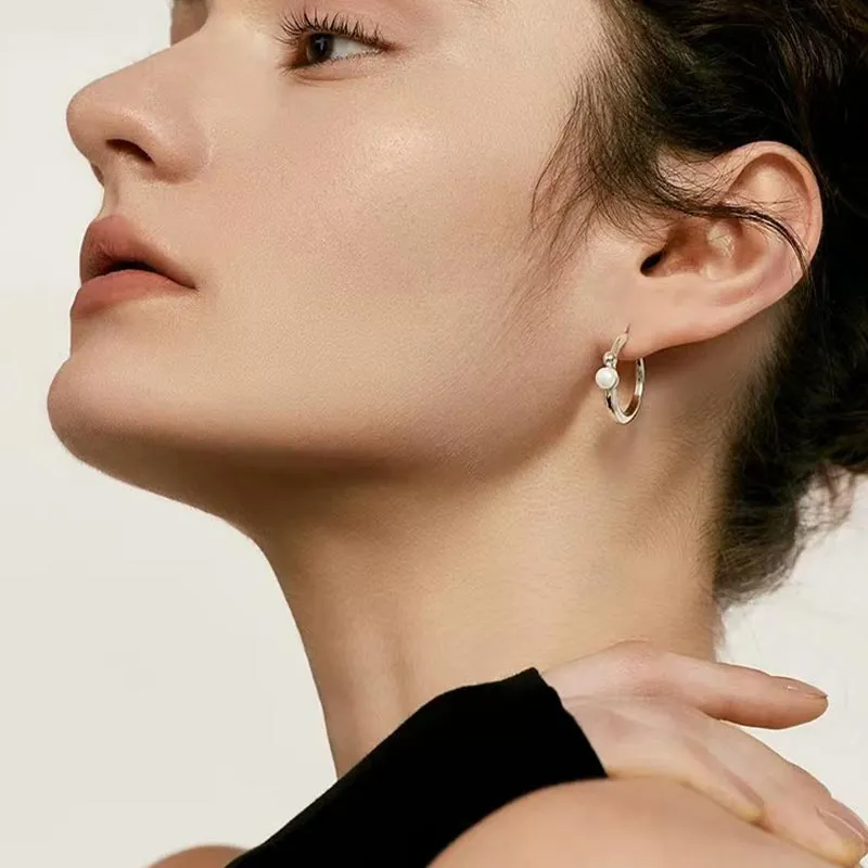 DAN DREAM Freshwater Pearl Earrings Women's-8