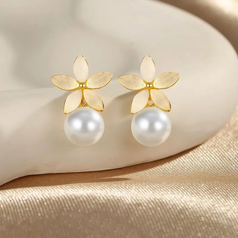 DAN DREAM S925 Silver Earrings Women's-3