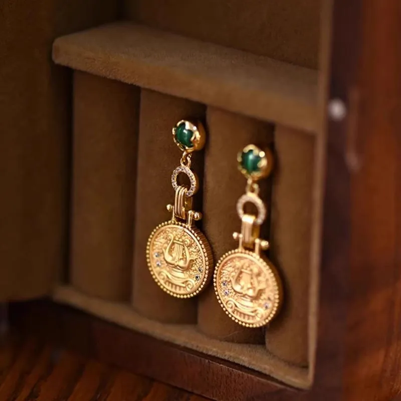 DAN DREAM Colored Glaze Earrings Women's-3