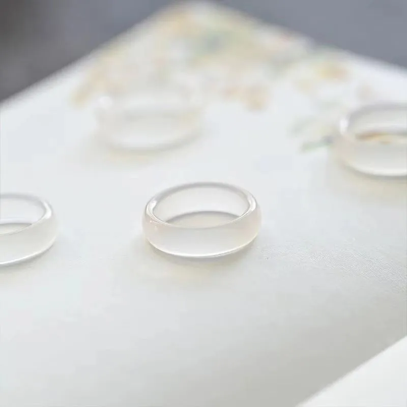 SHARK BABY Chalcedony Rings Unisex-4